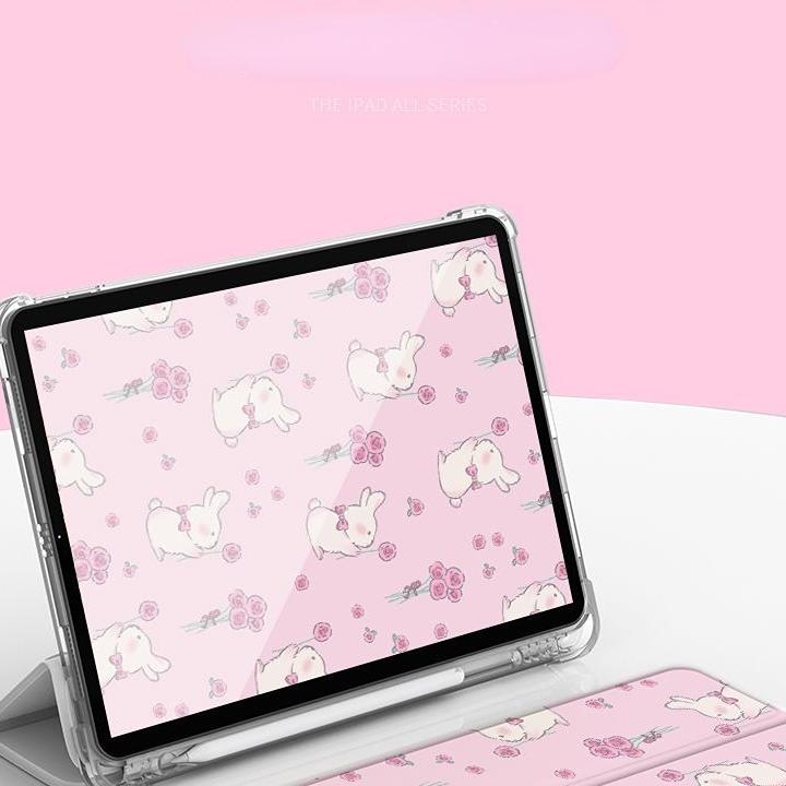 Capa Flip com suporte inteligente fofa para iPad 2020 2019 10.2 2018 2017 9.7 Air 1 2 3 4 10.5 10.9 8ª 7ª 6ª 5ª geração