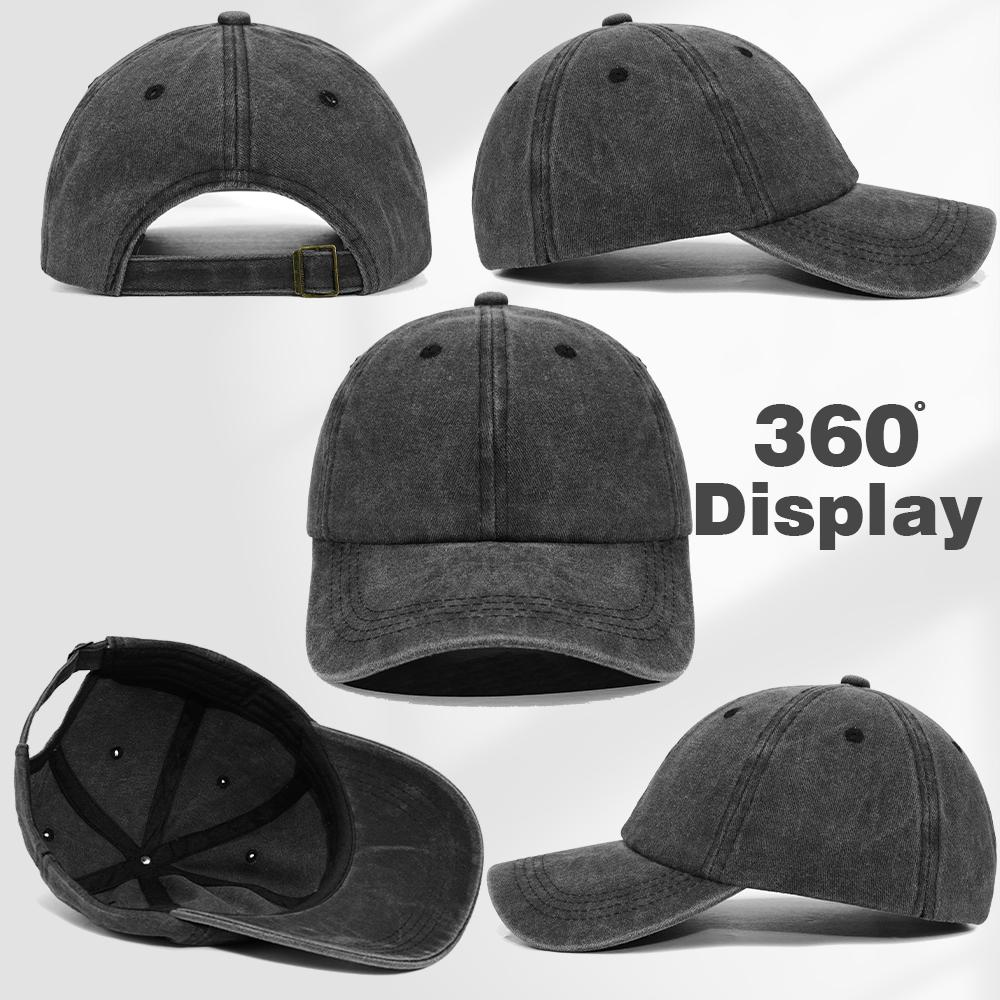 Sporty Common Blank Washed Unstructured Low Profile Dad Hat Custom Logo Cotton Plain Strapback Vintage Baseball Cap