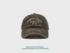 Denim retro washed large letter baseball cap letter couple soft top distressed sun protection peaked cap for men