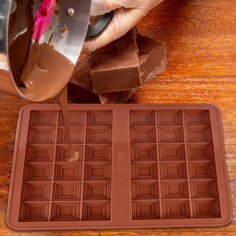 Candy Bar Mold Silicone Baking Supplies Snack Moulds For Chocolate Candy Snack Filled Bar Chocolat Making Christmas Treats