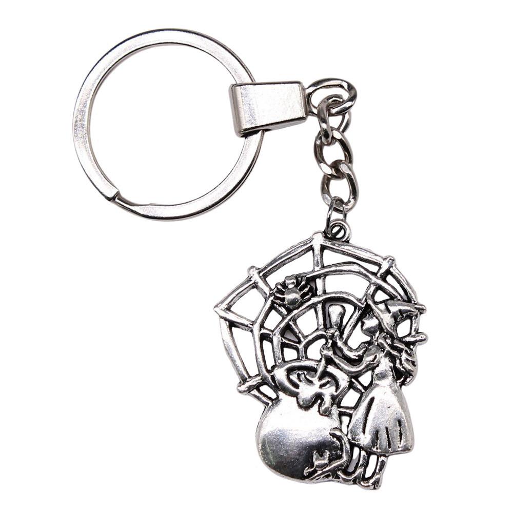 30mm Keychains Bat Cross Skull Vintage Jewelry Supplies QY006