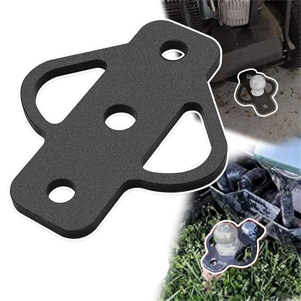 3-Way Trailer Hitch Adapter, Steel Hook Mounting with Bolts, Suitable for ATV  Mower Golf Cart Yard