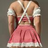 Women Sexy Temptation Lingerie Set Schoolgirl Costumes Sexy Strap Role Play Lace Uniform Erotic Costume Sex Cosplay