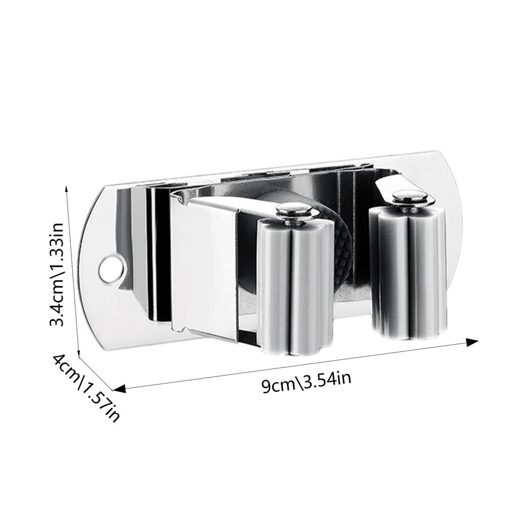 1Pcs Wall Mounted Mop Organizer Holder Wall-Mounted Waterproof Mop Storage Rack Broom Hanger Hooks Household Tools