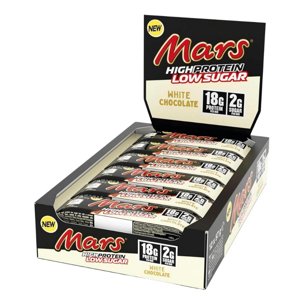 Mars High Protein Low Sugar Chocolate Bar White Chocolate 55G X 12 Packs 1 Box
