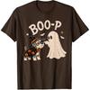 Miniature Schnauzer Boo Boo-p Ghost Nose Boop Halloween Dog T-Shirt