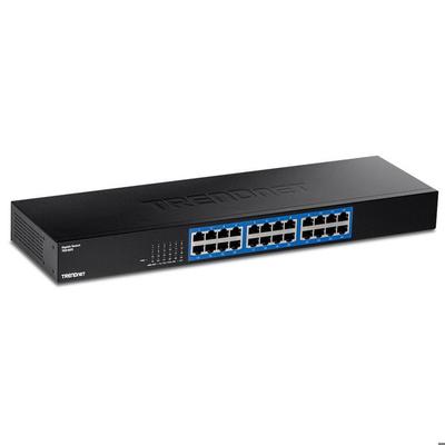 Gigabitový přepínač TRENDNET - 24 portů - Montáž do racku - Vestavěný univerzální napájecí zdroj