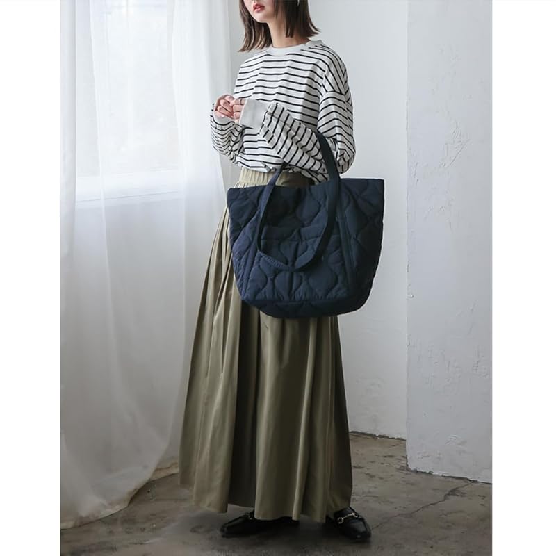 [VITAFELICE] Vita Felice quilted mothers bag ladies sib-80040z (Navy)