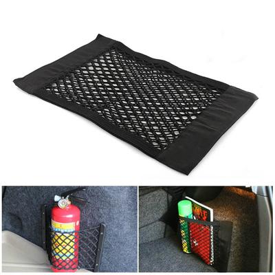 Síťovaný organizér zadního kufru auta Uložení opěradla zadního sedadla Uspořádání síťové tašky Kufr Elastické kapsy na suchý zip Organizéry do auta