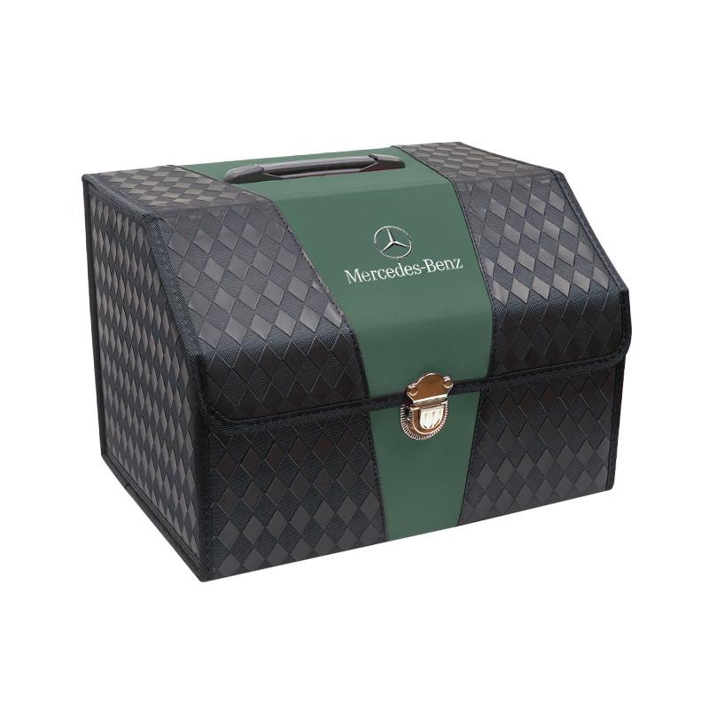 GLC GLB Kožená úložná krabice do kufru auta Taška na ukládání a organizaci Pro Mercedes Benz AMG GLE GLS CLS GLC CLA GLA GLK ML C197 R231 W167 W