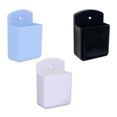 Soporte de pared autoadhesivo para control remoto, organizador de lápices multifuncional, soporte para brochas de maquillaje.