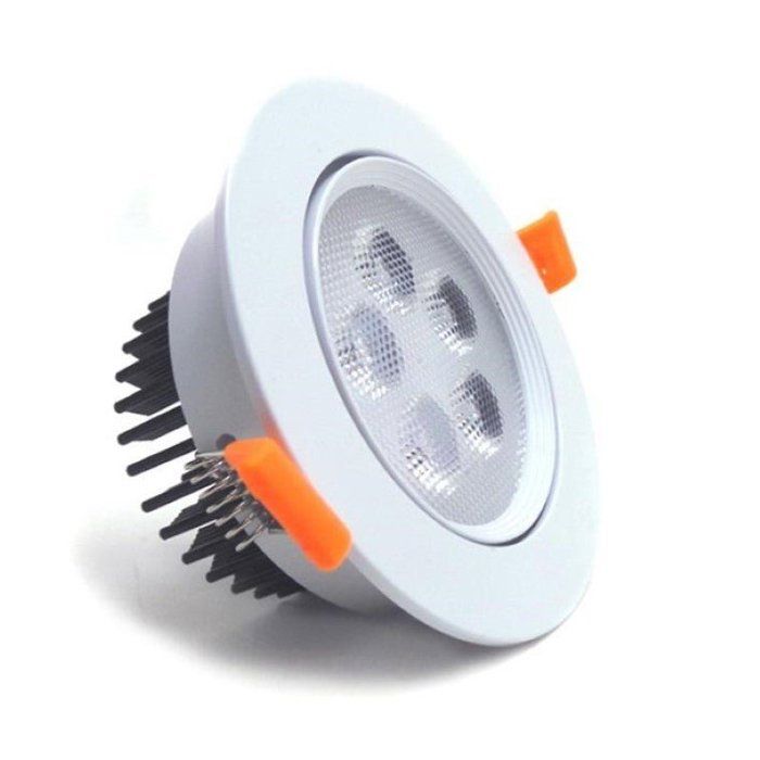 Round Recessed LED Spotlight 5W 80° Adjustable - Warm White 2300K - 3500K - SILAMP