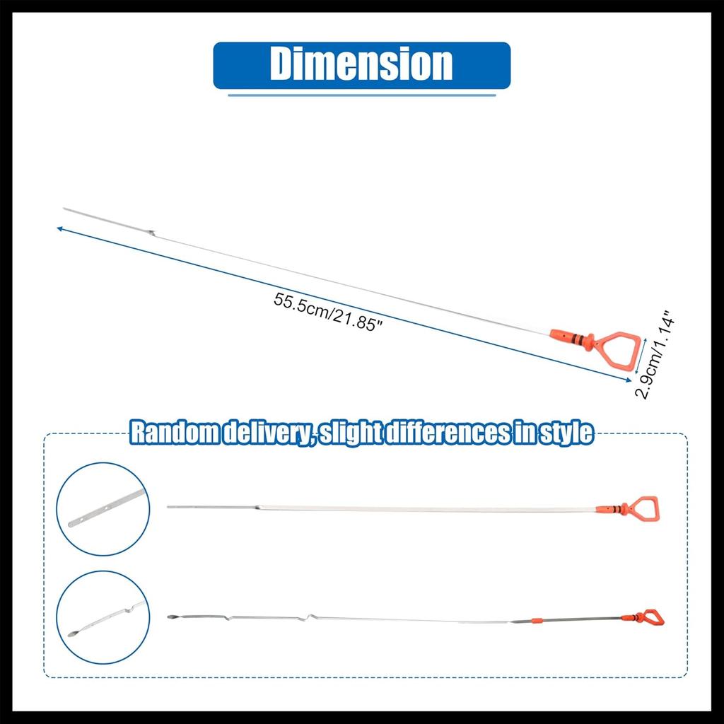 Engine Oil Level Indicator Dipstick for Honda Accord 2013-2017 for Honda CR-V 2015-2019 No.156505A2A04 Orange Durable Material