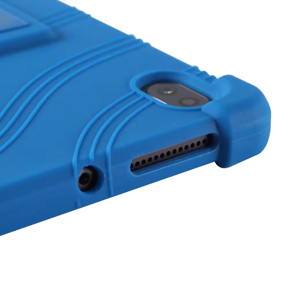For Lenovo Legion Y700 Case Kickstand Red Blue Rainbow Soft Silicone 4 Corner Protective Tablet Case for Lenovo Legion Y700