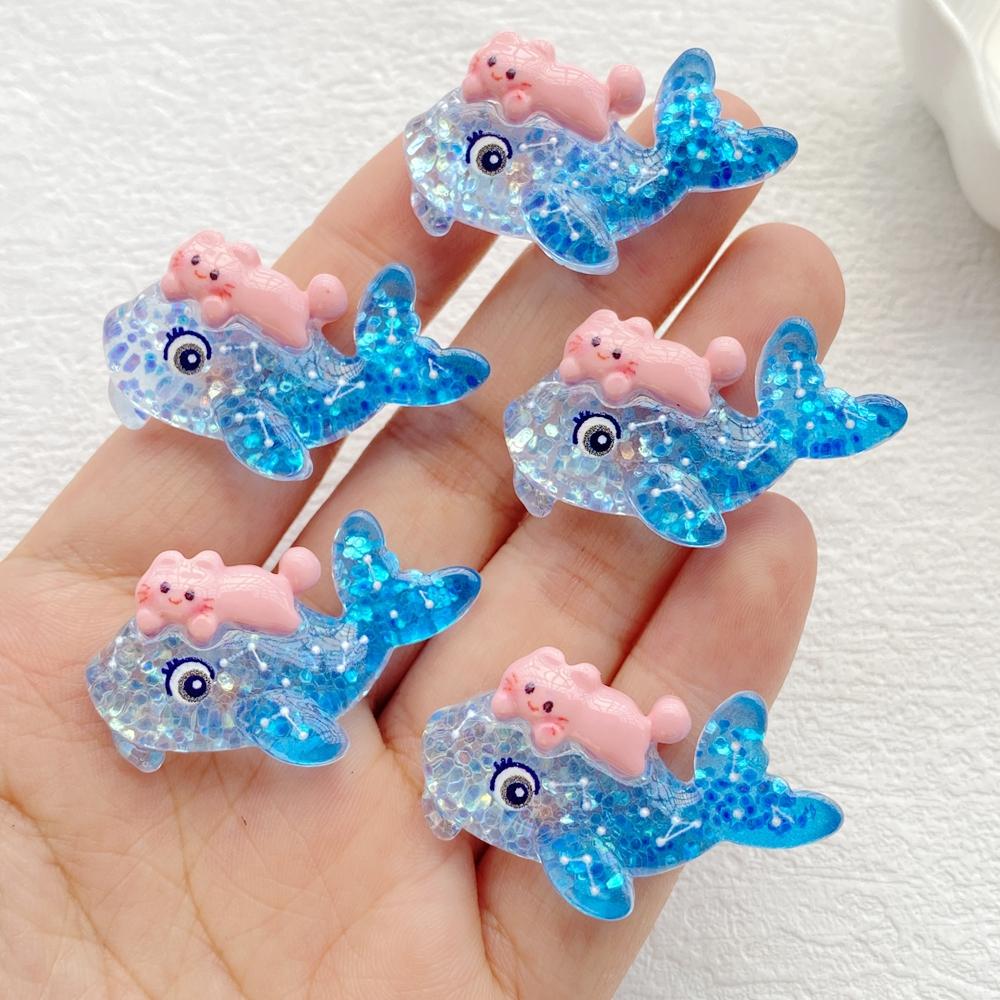 10Pcs New Cute Resin Shell, Octopus, Starfish, Turtle, Whale Flat Back Scrapbooking DIY Jewelry Craft Decoration Accessories