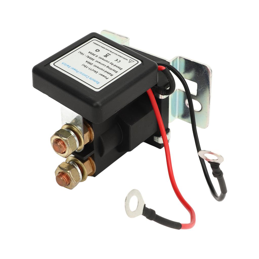 Car Battery Disconnect Switch High Current Master Battery Power Kill Disconnector Switch with 2 Remote Control 24V