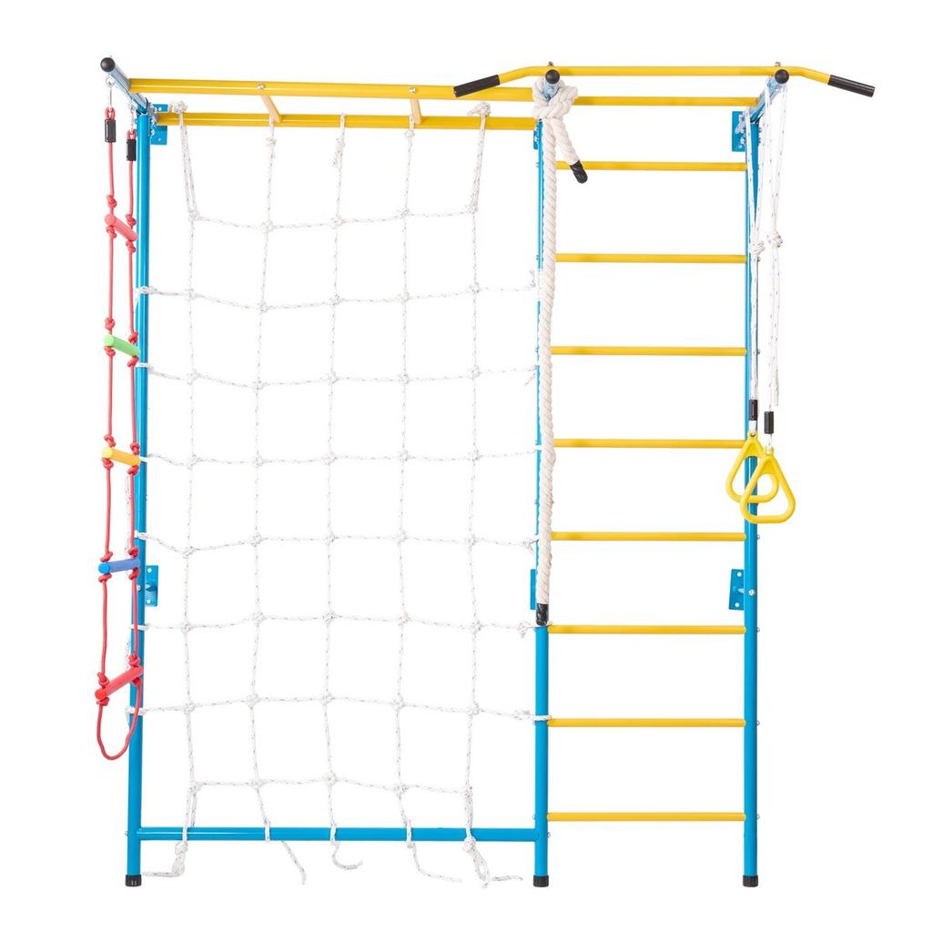 Wall Gym for Kids 7 In 1 Steel Indoor Kids Gym for Exercise Climbing Toys