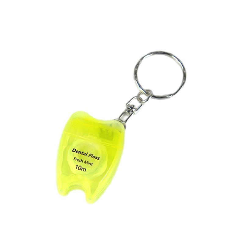 1Pcs Box Mint Dental Floss Roll Keychain Cleaning Oral Tools Dental Floss Stick Adult Home Set Cleaning Interdental Brush