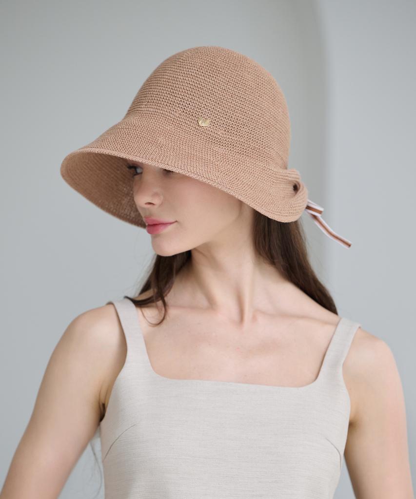 Koipeu Back Shirred Cotton Bonnet Hat Cf081Ht069