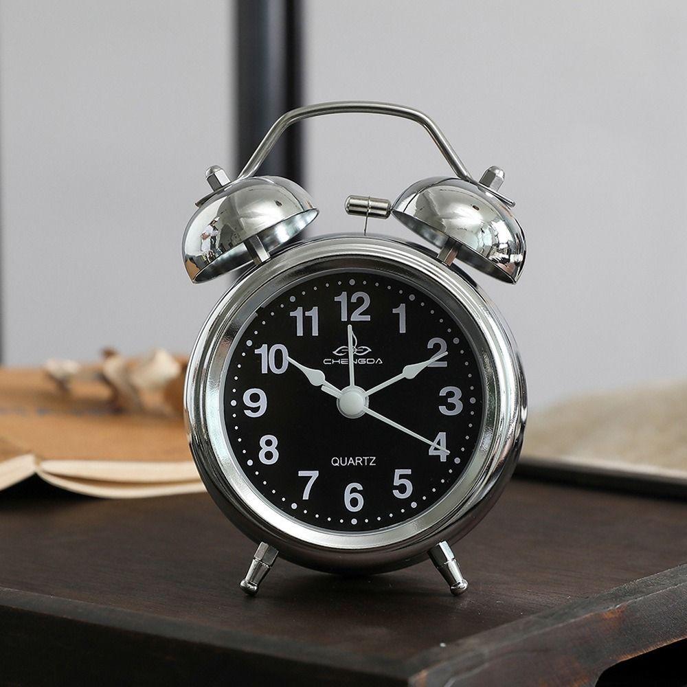 Super Loud Classical Alarm Clock Mute Type Bell Alarm Clock Time Management Tool
