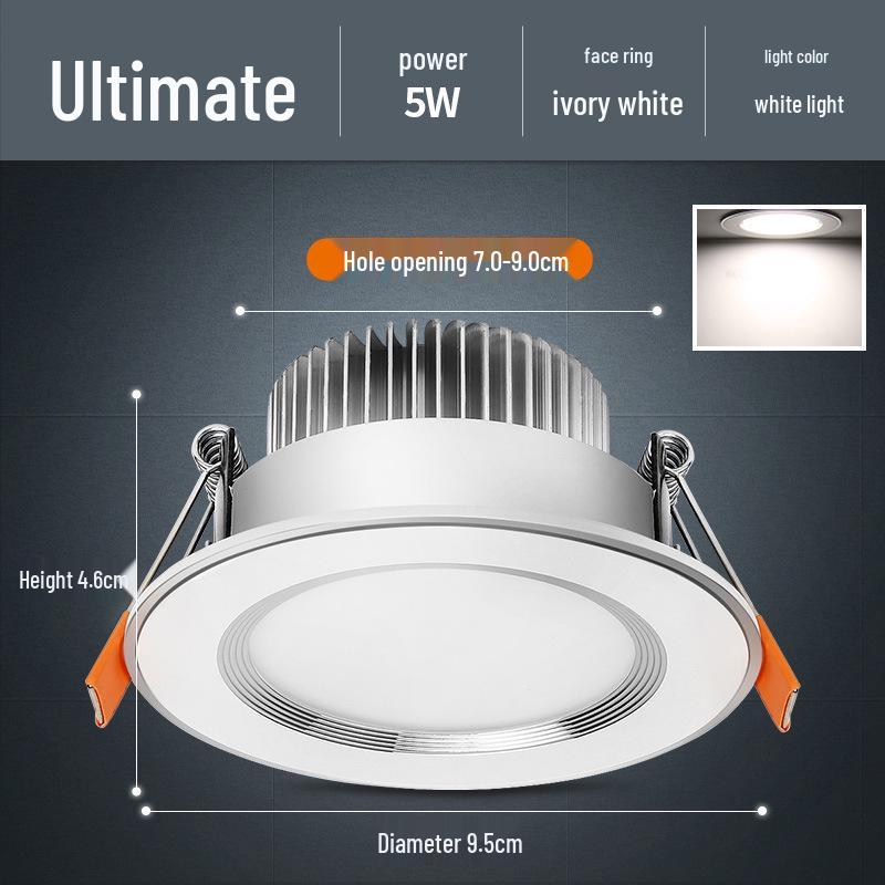 Recessed Ceiling Downlight – Copper Spotlight for Living Room and Commercial Spaces