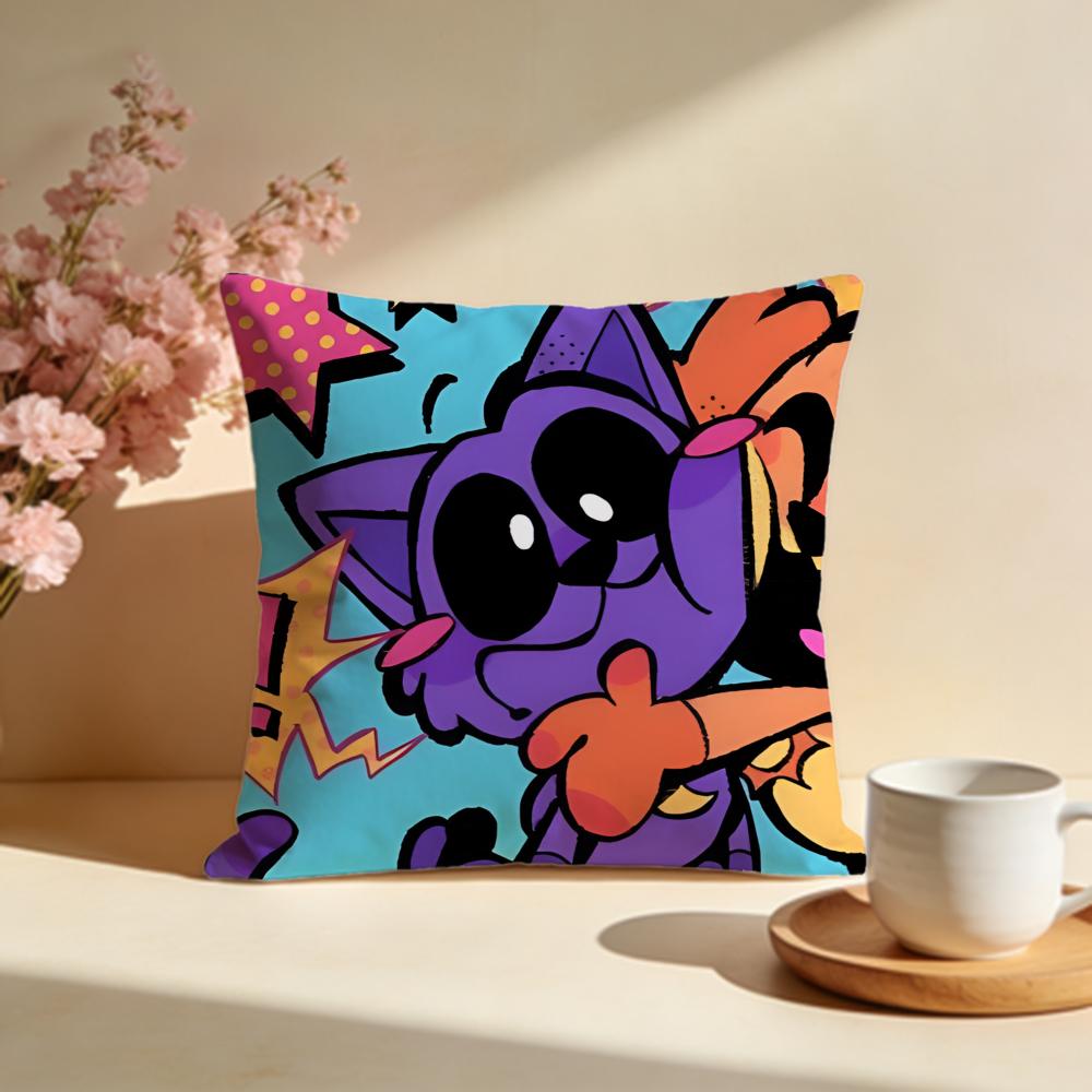 Fashion CCatnapful Cushion Cover Stylish Washable Pillow Cover Ideal for Couch Bedroom Car Decoration