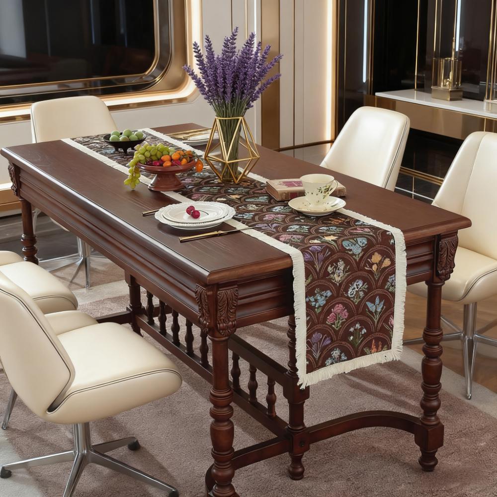 Jídelní stůl TV stolek Konferenční stolek Severský Bavlna Len Běhoun na stůl