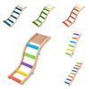 Grinding Claws Bird Wood Ladder Sturdy Parrot Climbing Rack Bird Perch Stand Toy  Perch Shelf