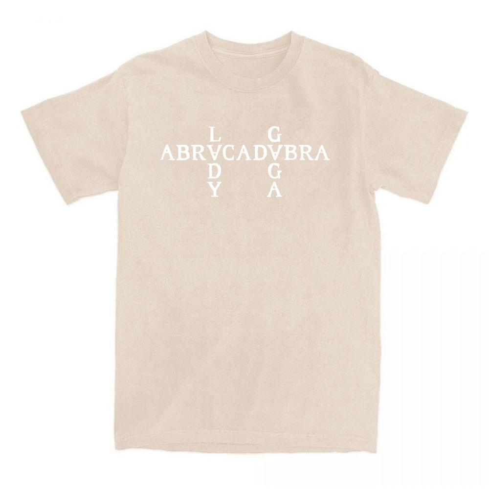 Abracadabra Lady Gaga Mayhem Album Tshirts Short Sleeve Round Neck Women Tshirt Cotton Tees Camisetas Casual Hip Hop Streetwear