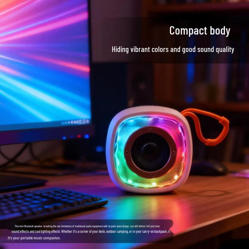 Colorful Mini Bluetooth Speaker with Cool Outdoor Lights