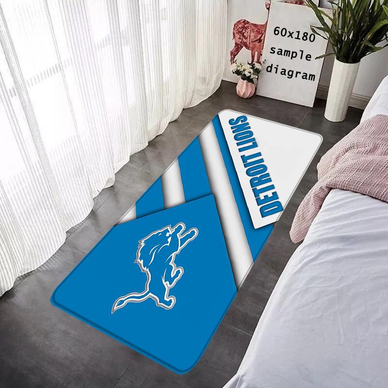 Entrance Doormat Balcony Rugs Living Room Carpet Foot Mats Bath Rug Detroit Lions Floor Mat Ideal Gifts Non-slip House Decors