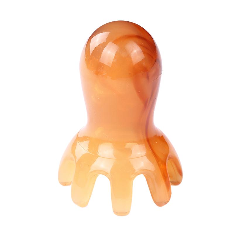 Resin Octopus Comb Head Massager Meridian Scraping Scalp Massage Brush Acupuncture Spa Gua Sha Health Deep Massage Tool