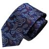 [Michiko London] Short Tie, Approx. 137cm in Length, Wrinkle-resistant bonded fabric, Made in Japan, KOSHINO brand, Paisley pattern, 100% Silk,