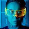 Glowing colorful glasses sense future of science and technology led online celebrity Flash Bar disco sunglasses party glasses