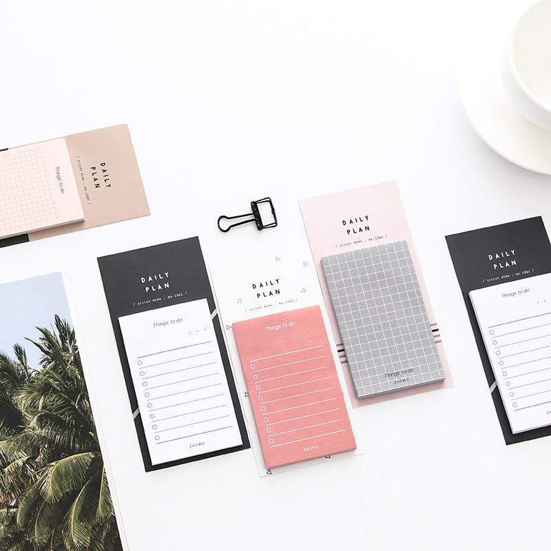 Creative Study Work Plan Kraft Paper Sticky Notes Memo Pad Kawaii Stationery Office Accessory School Supplies Buy At A Low Prices On Joom E Commerce Platform