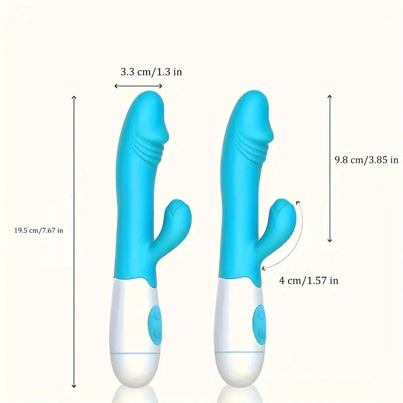 1 Pc G-spot Vibrating Stimulator, Silicone Vaginal Anal Dildo Massager, For Female Masturbation, Adult Sex Toys (without Batteries)