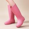 Tall Tube Fashion Rain Shoes Female Adult Water Boots Long Tube Waterproof Non-slip Outdoor Rainforest Boots