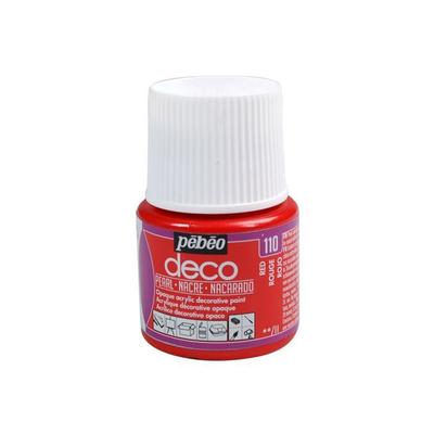 Paint - Pébéo - P.BO Déco - Red Mother-of-pearl - 45ml - Acrylic - Matt