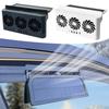 Upgrade Solar Powered Fan Car Cooler Front/Rear USB Charging Window Radiator Exhaust Fan Auto Air Vent Fan Ventilation Radiator