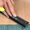 Heavy Duty Aluminum Rule with Enhances Hand Safes Multiple Use Aluminum Rule with Protective Edges Multifunctional Tool