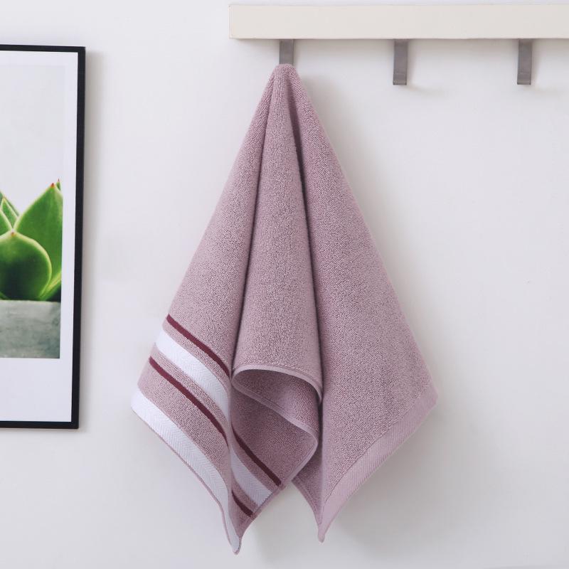 Saugfähiges Gesichtstuch aus reiner Baumwolle - Weich, dick, fusselfrei für Männer und Frauen, Hotelqualität mit Stickerei.