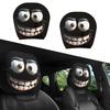 2Pcs Funny Cartoon Car Headrest Covers Easy Installation Car Seat Head Rest Protector for Auto Front Seat Decoration Universal Car Accessories