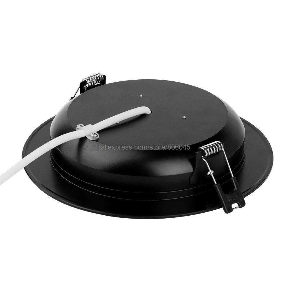 

MiBoxer FUT066-B Черный 12 Вт RGBCCT светодиодный потолочный светильник AC 110 В 220 В с регулируемой яркостью лампы Поддержка 2,4G RF беспроводной пульт дистанционного управления Wi-Fi приложение Voice