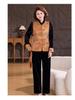 New Chinese-Style Winter Vest Suit: 3-Piece Gold Velvet Set for Middle-Aged Women