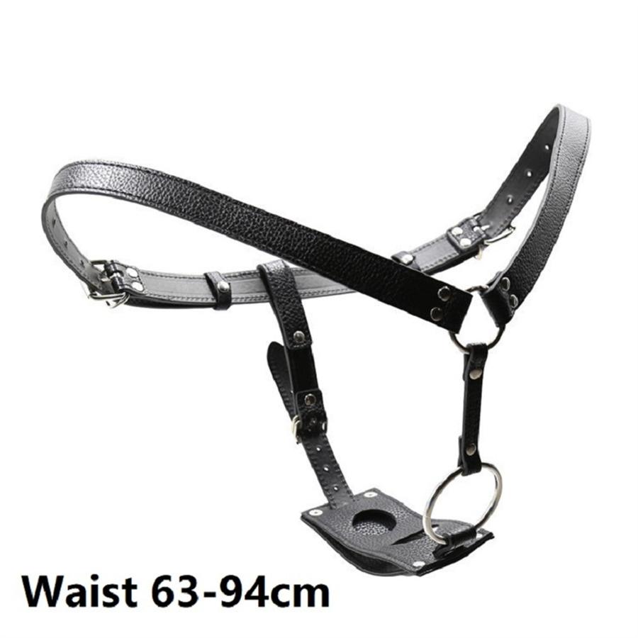 Leather Strapon Butt Plug Dildo Harness Chastity Panties BDSM Bondage Restrained Sex Toys For Men Adult Chastity Belt Device