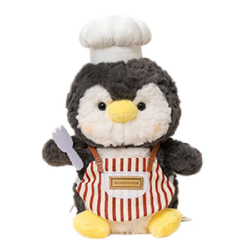 Adorable Chef Series Plush Stuffed Toy Cute Penguin Bear Duck Sheep Elephant Doll Toy Kawaii Home Decoration Toy Birthday Gifts