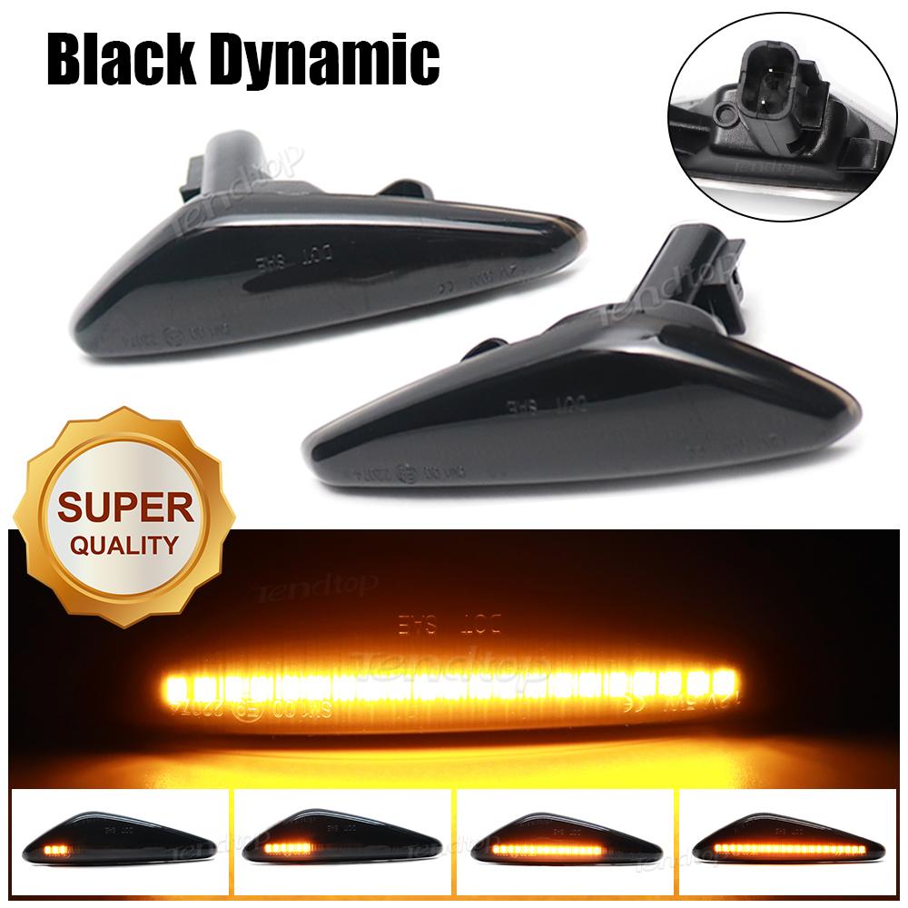For Mazda 6 Atenza GH 5 Premacy MX-5 for Nissan Lafesta Fiat 124 Spider Dynamic Turn Signal Indicator Lights Side Marker Lamps