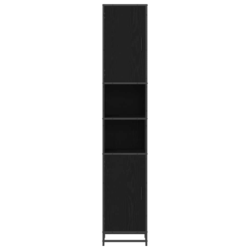 Bathroom Furniture Set Black Oak Effect 35 x 37.5 x 188.5 cm