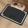 VIKAMA Diatom Mud Black And Gray Cat And Dog Pet Carpet, Pet Placenta, Anti-Slip, Absorbent, Soft And Comfortable, Home Decor