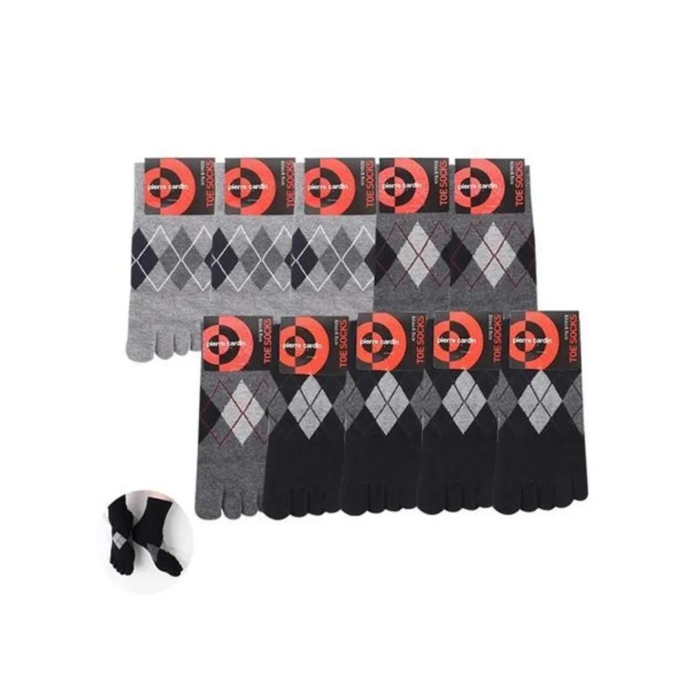 10 Pairs of Men s Fashion Toe Socks Argyle Ankle Socks Fashion Toe Baby 10-piece set/26cm